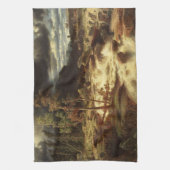 Waterval in Zweden (door Marcus Larson) Theedoek (Verticaal)