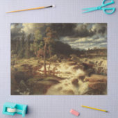 Waterval in Zweden (door Marcus Larson) Tissuepapier (Craft)