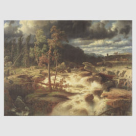 Waterval in Zweden (door Marcus Larson) Tissuepapier