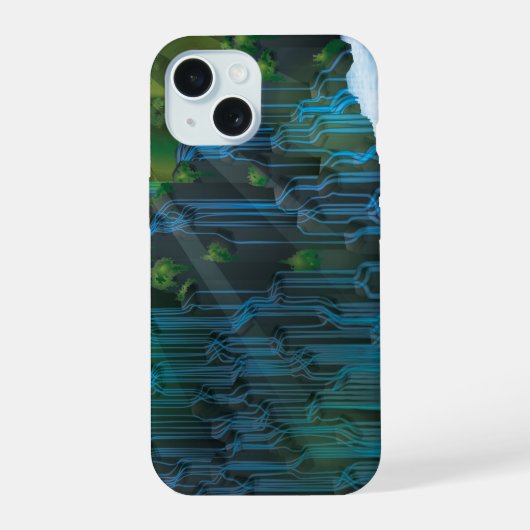 Waterval iPhone 15 Case (Achterkant)