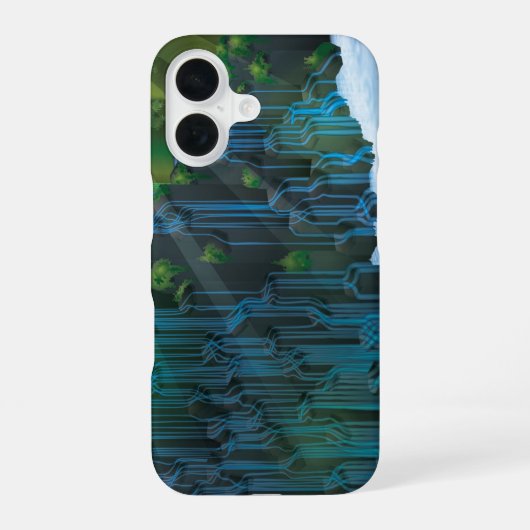 Waterval iPhone 16 Hoesje (Achterkant)
