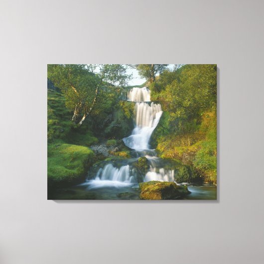Waterval, Isle of Skye, Schotland Canvas Afdruk (Voorkant)