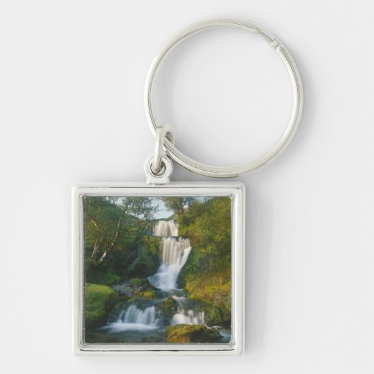 Waterval, Isle of Skye, Schotland Sleutelhanger (Voorkant)