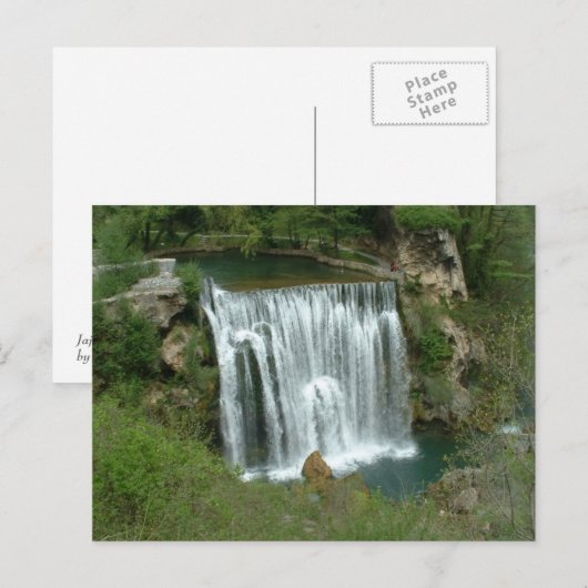Waterval - Jajce Briefkaart (Voorkant / Achterkant)