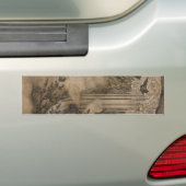 Waterval (Japanse landschapskunst) (Kano Motonobu) Bumpersticker (Op auto)