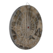 Waterval (Japanse landschapskunst) (Kano Motonobu) Dartbord (Voorkant Links)