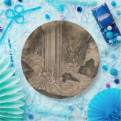 Waterval (Japanse landschapskunst) (Kano Motonobu) Papieren Bordje (Feest)