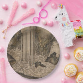 Waterval (Japanse landschapskunst) (Kano Motonobu) Papieren Bordje (Feest)