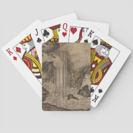 Waterval (Japanse landschapskunst) (Kano Motonobu) Pokerkaarten