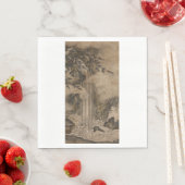 Waterval (Japanse landschapskunst) (Kano Motonobu) Servet (Insitu)