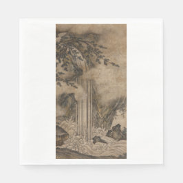 Waterval (Japanse landschapskunst) (Kano Motonobu) Servet