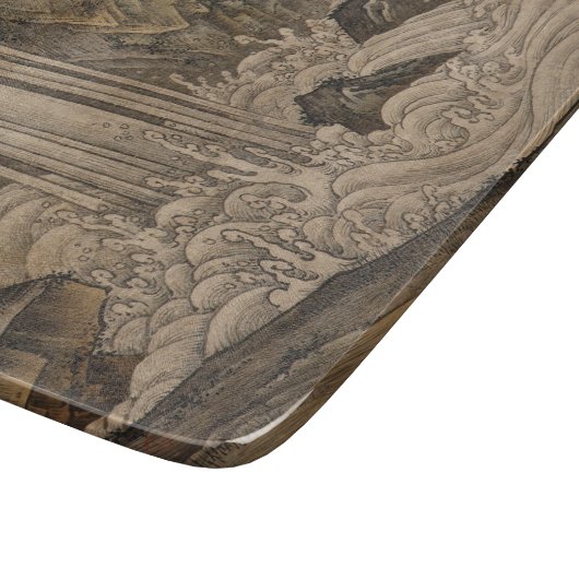 Waterval (Japanse landschapskunst) (Kano Motonobu) Snijplank (Hoek)