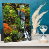 Waterval Japanse tuin Portland Fotoplaat (Zijkant)