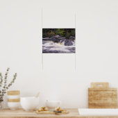 Waterval, Kancamagus Highway, White Poster (Keuken)