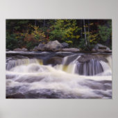 Waterval, Kancamagus Highway, White Poster (Voorkant)