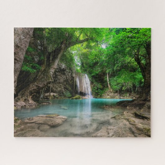 Waterval | Kanchanaburi, Thailand Legpuzzel (Horizontaal)