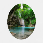 Waterval | Kanchanaburi, Thailand Metalen Ornament (Achterkant)