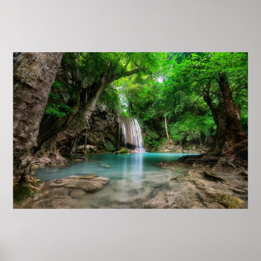 Waterval | Kanchanaburi, Thailand Poster (Voorkant)