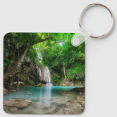 Waterval | Kanchanaburi, Thailand Sleutelhanger (Achterkant)