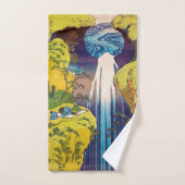 Waterval, Katsushika Hokusai, Ukiyo-e Bad Handdoek (Handdoek)