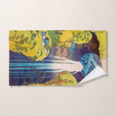 Waterval, Katsushika Hokusai, Ukiyo-e Bad Handdoek (Handdoek)