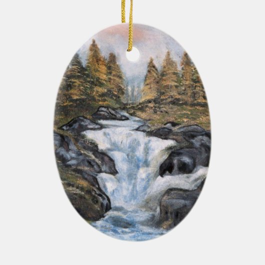 Waterval Keramisch Ornament (Achterkant)