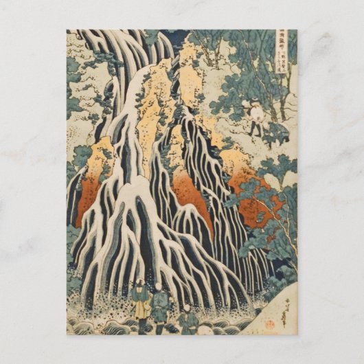 Waterval Kirifuri van Hokusai Briefkaart (Voorkant)