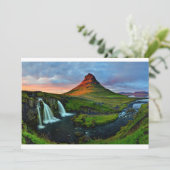 Waterval | Kirkjufall, IJsland Bedankkaart (Staand voorkant)