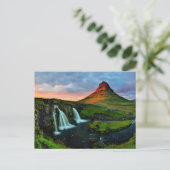 Waterval | Kirkjufall, IJsland Briefkaart (Staand voorkant)