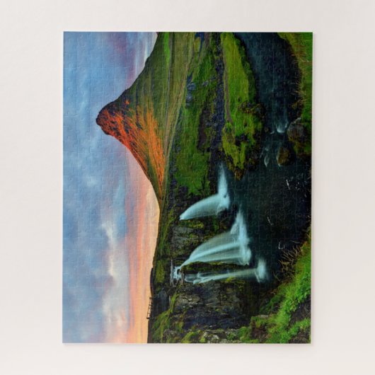 Waterval | Kirkjufall, IJsland Legpuzzel (Verticaal)