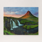 Waterval | Kirkjufall, IJsland Legpuzzel (Horizontaal)