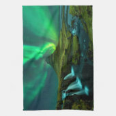 Waterval | Kirkjufellfoss Waterfall, IJsland Theedoek (Verticaal)