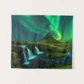 Waterval | Kirkjufellfoss Waterfall, IJsland Wandkleed (Voorkant (horizontaal))