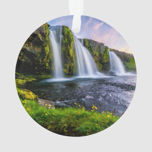 Waterval | Kirkjufellsfoss, IJsland Ornament (achterkant)