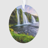 Waterval | Kirkjufellsfoss, IJsland Ornament (voorkant)