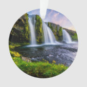Waterval | Kirkjufellsfoss, IJsland Ornament (voorkant)