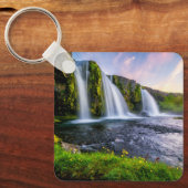 Waterval | Kirkjufellsfoss, IJsland Sleutelhanger (Voorkant)