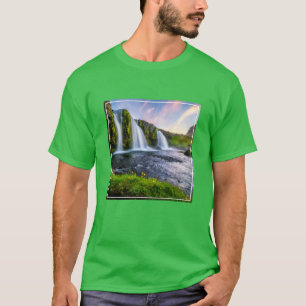 Waterval   Kirkjufellsfoss, IJsland T-shirt