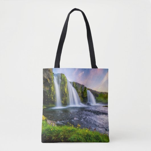 Waterval | Kirkjufellsfoss, IJsland Tote Bag (Voorkant)