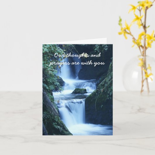 Waterval Krijg Goed Wenskaart Kaart (Gele Bloem)