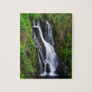 Waterval, kust van Hamakua, Hawaii Legpuzzel
