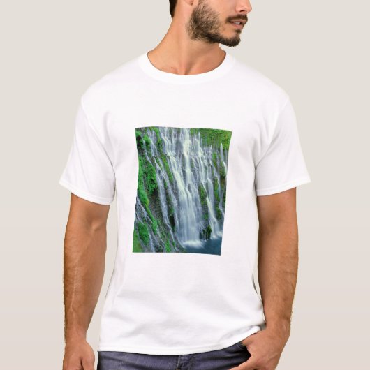 Waterval landschap, Californië T-shirt (Voorkant)