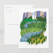 Waterval Landschap Feestdagenkaart (Voorkant / Achterkant)
