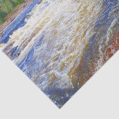 Waterval Landschap Mooie Groene Bomen Landschap Tissuepapier (Detail)