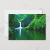 Waterval Landschapsfoto- 3x5Trouw Aankondiging (Achterkant)