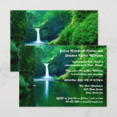 Waterval Landschapsfoto- 3x5Trouw Aankondiging (Voorkant / Achterkant)