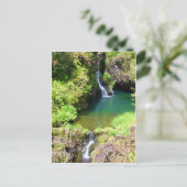 Waterval langs de weg naar Hana, Maui, Hawaii Briefkaart (Staand voorkant)