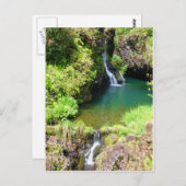 Waterval langs de weg naar Hana, Maui, Hawaii Briefkaart (Voorkant / Achterkant)