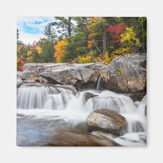 Waterval langs een bergrivier magneet (Voorkant)