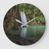 Waterval | Lente regenwoudewaterval Thailand Grote Klok (Voorkant)